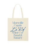 Le Tote-bag du sud - Crème/Bleu