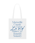 Le Tote-bag du sud - Blanc/Bleu