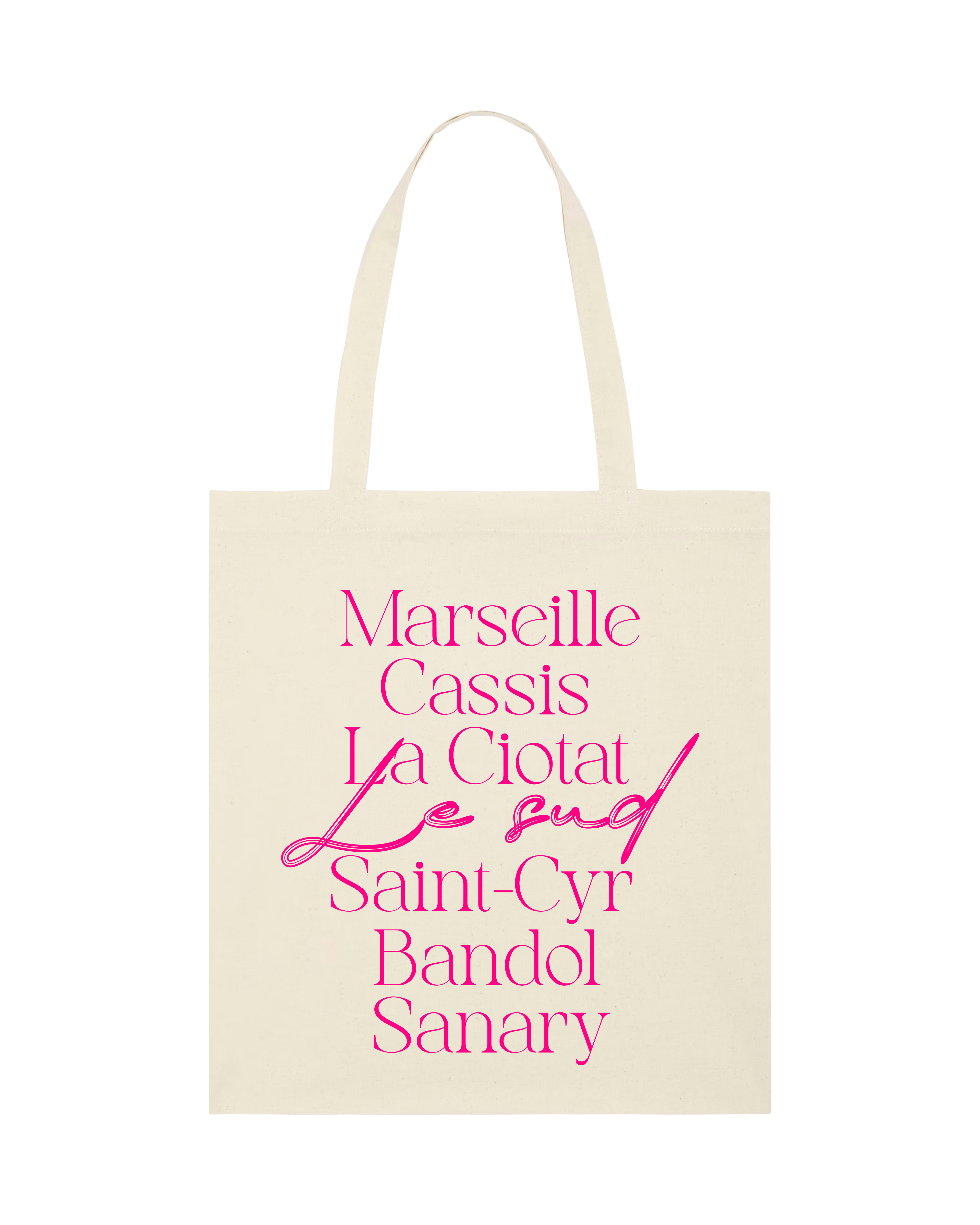 Le Tote-bag du sud - Crème/Rose