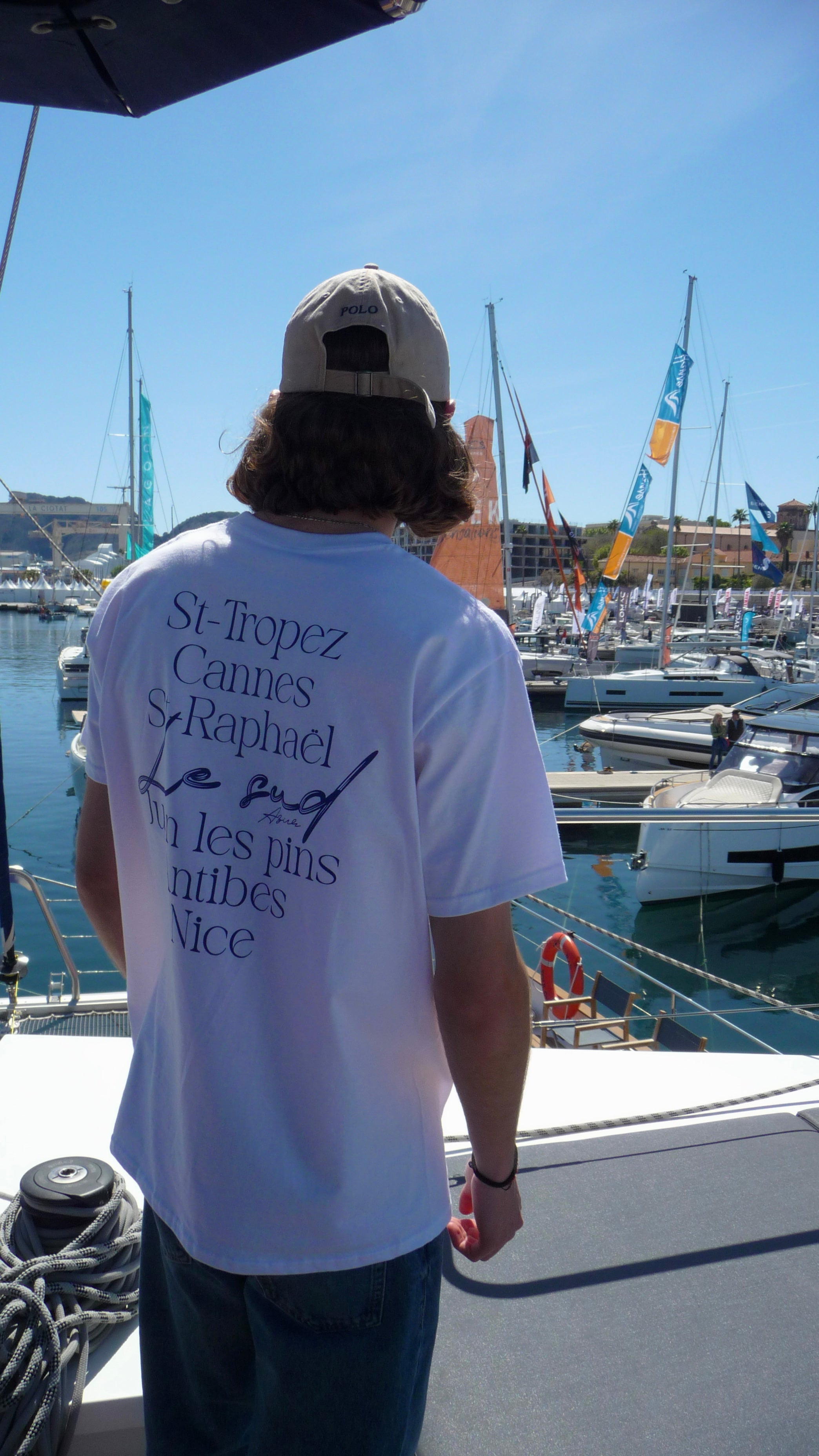Le Tee-Shirt Ville Azur - Bleu