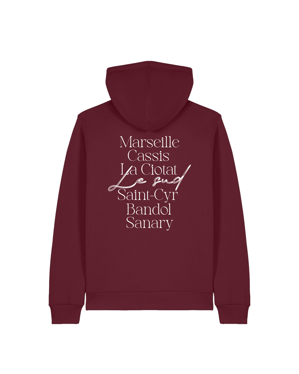 Pull Zip Bordeau - Le sud