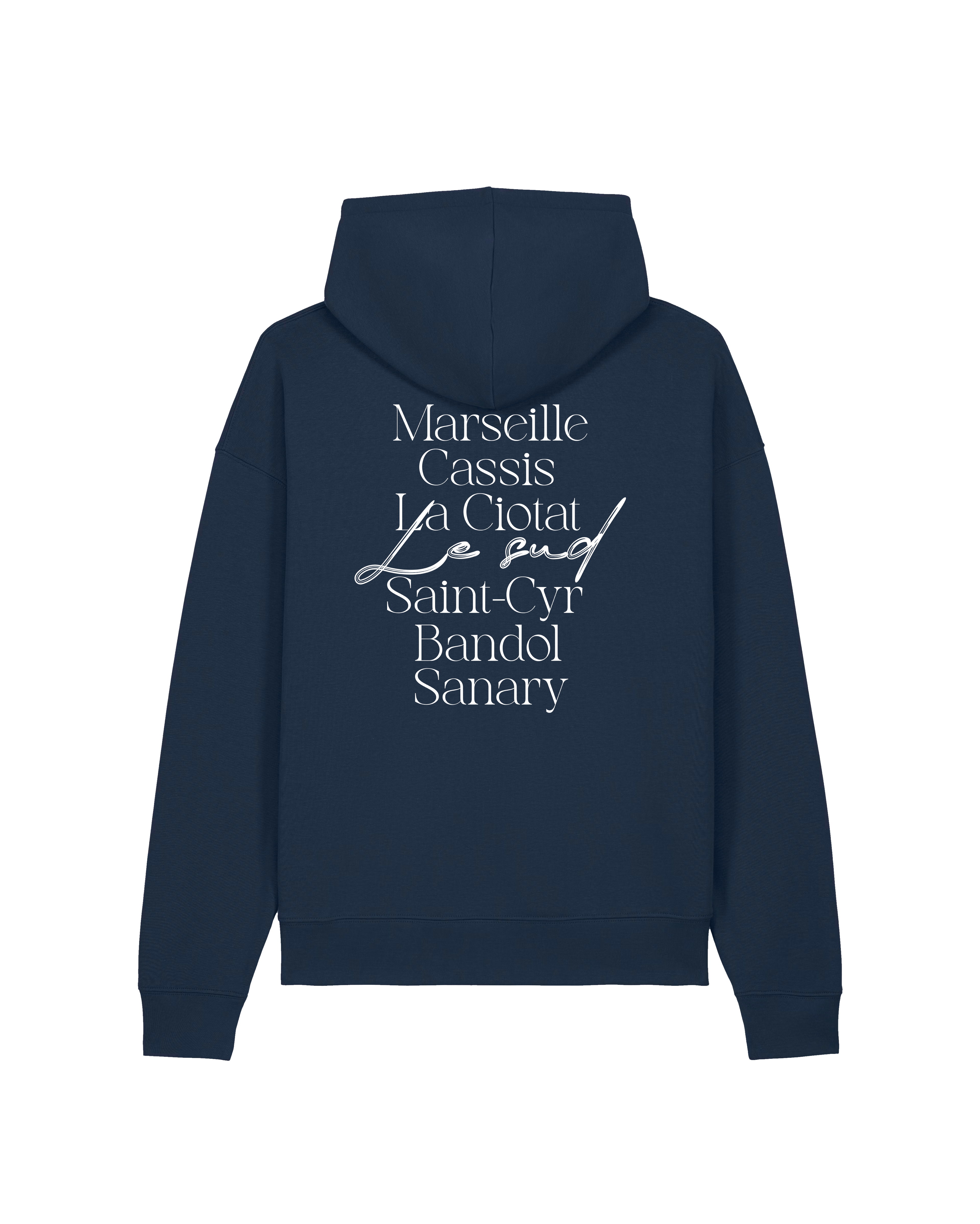 Sweat à capuche Marine - Le Sud
